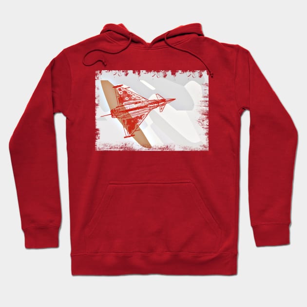 Fighter Jet in Flight 2 Hoodie by FasBytes